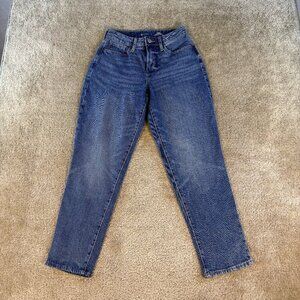 Old Navy Womens High-Rise Curvy O.G. Straight Secret-Smooth Pockets Jeans 2 F592